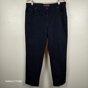 Gloria Vanderbilt Amanda Women’s 16 Short‎ Dark Wash Stretch Denim Jeans Classic